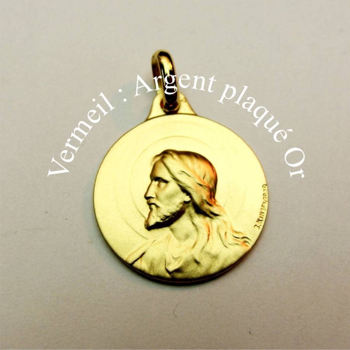 Médaille Christ de Kinsburger en vermeil